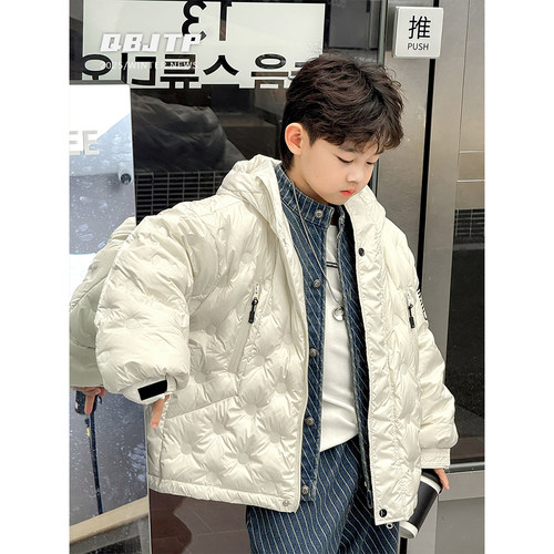 男童白鸭绒羽绒服儿童冬季保暖