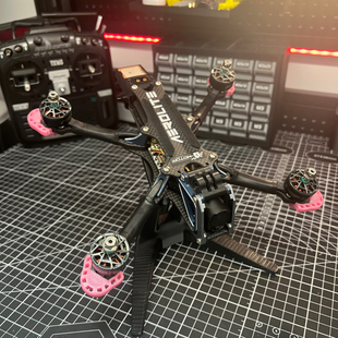 FlashSky aerolite全套3D打印件 5寸机保护垫减震脚垫GPS座天线座