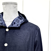 衬衫 时着超细腰果花绒面男士 机能时装 免烫机能连帽复古佩斯利衬衣