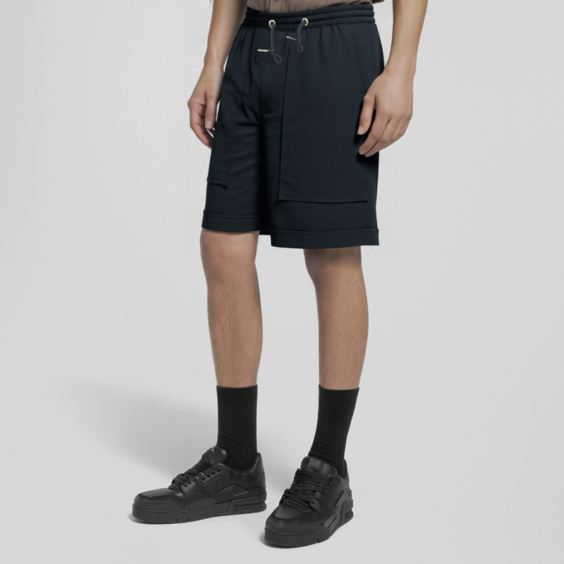 黑玛瑙意大利软糯丝绸男row短裤