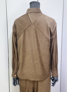 时着春夏多重编织免烫男士超柔时装衬衫kiton风格复杂剪裁衬衣男