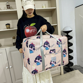 旅行包可扩容卡通大容量待产包学生开学宿舍衣服被子收纳袋子防水