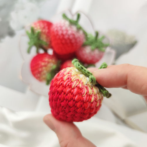 原创多股换色无需染色渐变草莓五号蕾丝材料包含零基础视频教程