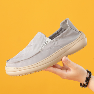 汤姆斯舒适耐磨一脚蹬轻便潮鞋 男鞋 2026春季 复古帆布鞋 薄款 Tt&Mm
