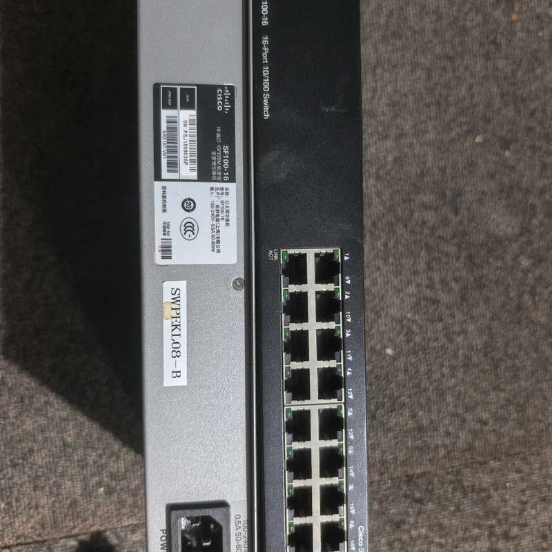 议价Cisco SF100-16 16口百兆交换机，机架型，非网