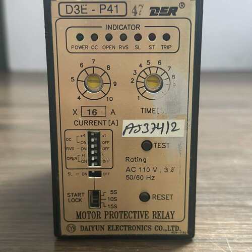 议价DEESYS D3E-P41，电机保护继电器，110V 16