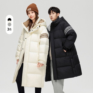 官方正品Mrakeai Kyyds MK羽绒服男女同款长款过膝冬季新款90白鸭
