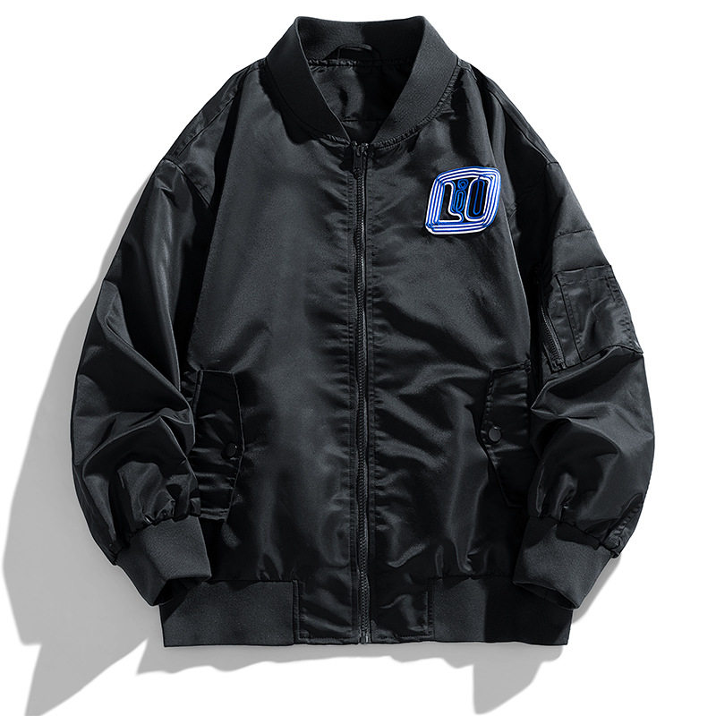 官方正品Mrakeai Kyyds MK春秋季新款美国空军刺绣徽章棒球服飞行