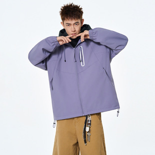 官方正品Mrakeai Kyyds MK冲锋衣男款美式潮牌宽松机能连帽夹克春