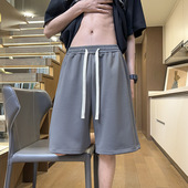 潮牌阔腿中裤 官方正品 宽松外 MK纯色运动短裤 男夏季 Mrakeai Kyyds