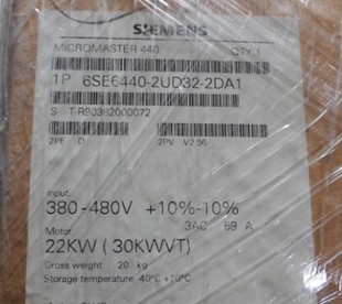 2DA0 西门子MM430变频器22KW 2UD32 480V询价 6SE6430 380