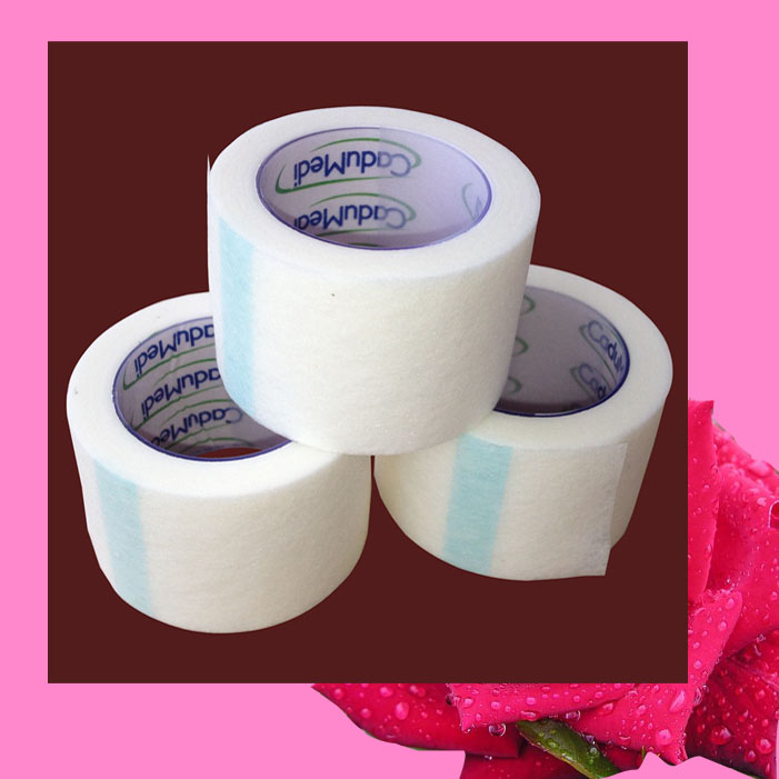 1.25 2.5CM*9M自粘卷纸胶带 无纺布遮盖睫毛嫁接种植防粘隔离胶布