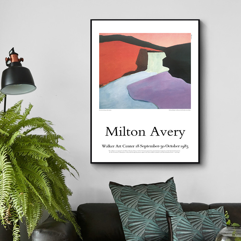 著名绘画家米尔顿.艾弗里艺术色彩装饰画画心