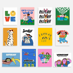 现代简约抽象艺术客厅装饰画ins小众艺术沙发背景墙挂画壁画画芯