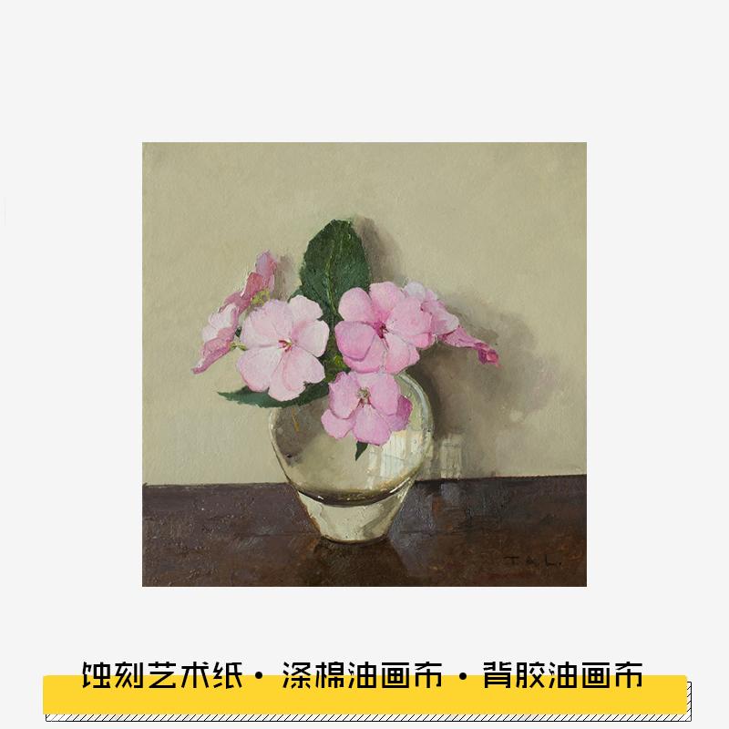 中古风复古花卉装饰画内芯中古诧寂原木法式小尺寸小清新挂画艺术图片