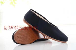 高档老北京礼服呢牛皮底套脚圆口布鞋元口男真皮休闲鞋父亲节礼物