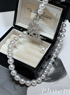 轻奢澳白珍珠项链三戴款