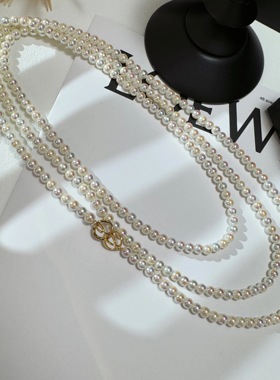 akoya天女1米6长珍珠项链