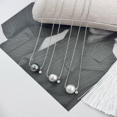 S925纯银澳白珍珠路路通