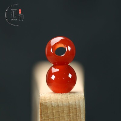 大孔圆珠红玛瑙6-12mm串珠