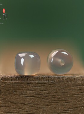 灰色玛瑙7*7mm老型珠天然玉石系列配珠配件diy素链毛衣链首饰B227