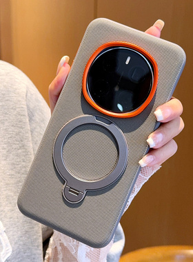 荣耀magic6手机壳新款磁吸全包防摔素皮保护套magic6pro网红磨砂硅胶软壳magic7带旋转支架男款外壳magic7pro