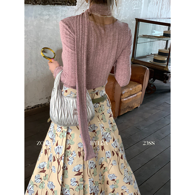 Lea宋亦雯A字裙法式半身裙