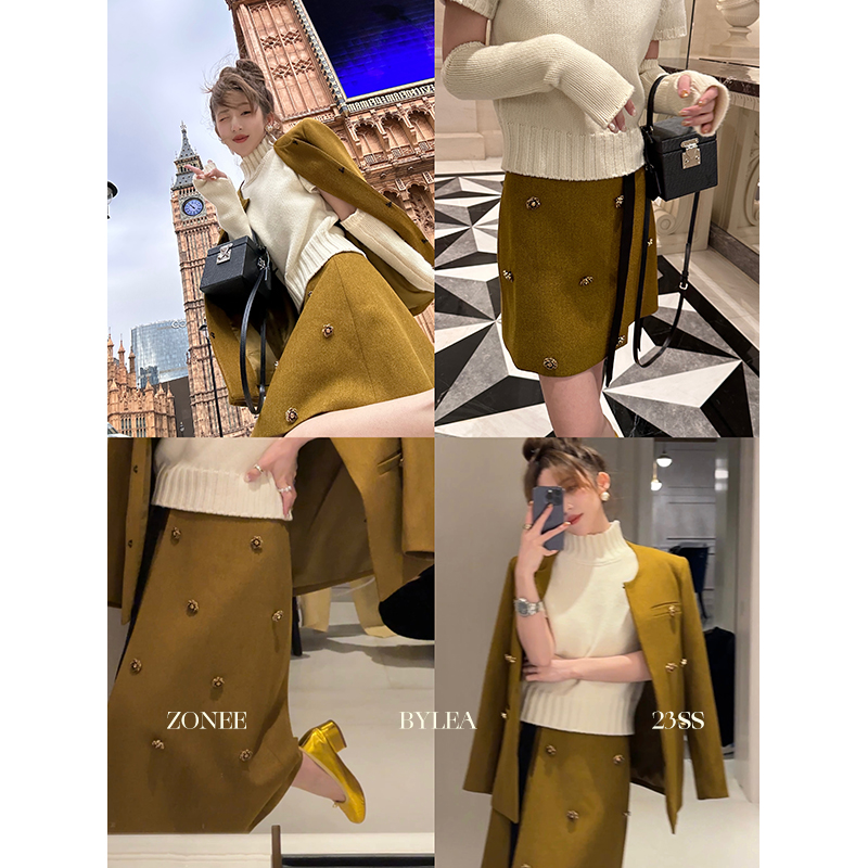 Lea宋亦雯长短款半裙甜美