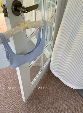 ZONEE/LEA宋亦雯 法式休闲度假感天蓝色宽窄美背内搭吊带小背心