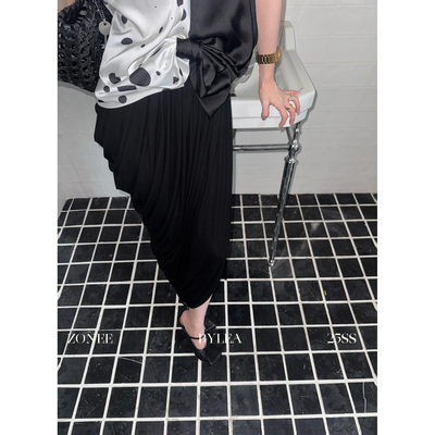 ZONEE/LEA宋亦雯气质开叉半身裙