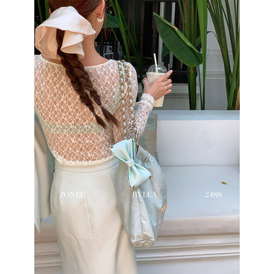 ZONEE/LEA宋亦雯 度假闪亮指南！薄荷绿内衣上衣打底外穿裹胸美背