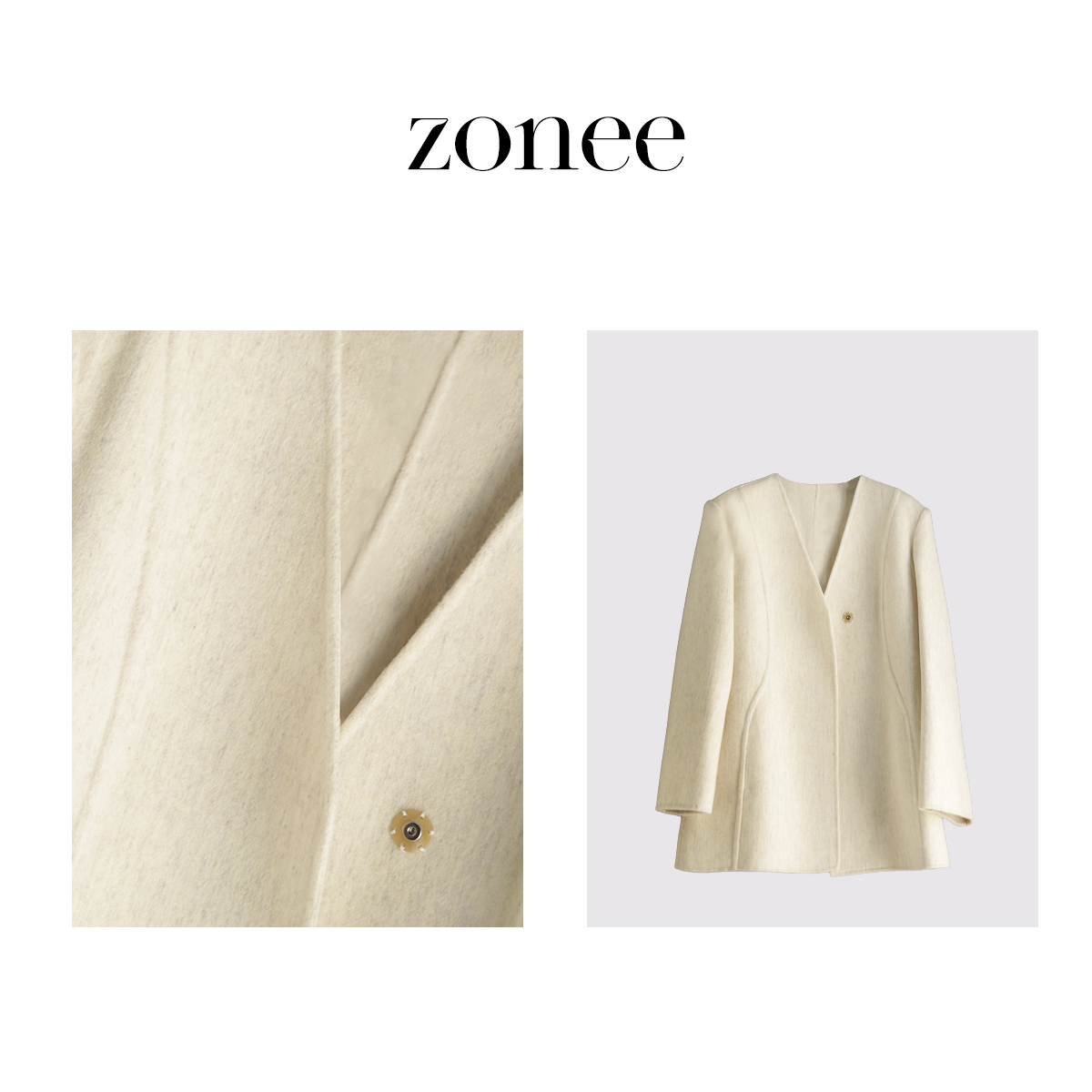 ZONEERTW2023秋冬季呢大衣