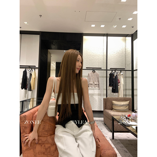 气质时髦感无袖 26新品 LEA宋亦雯 显瘦针织抹胸上衣 ZONEE