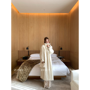 巅奢系列马海圈圈毛进口大衣外套 审美没有平替 ZONEE LEA宋亦雯