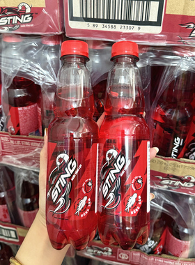 越南饮料STING草莓味汽水碳酸饮料6瓶*330ml nuoc tang luc好喝