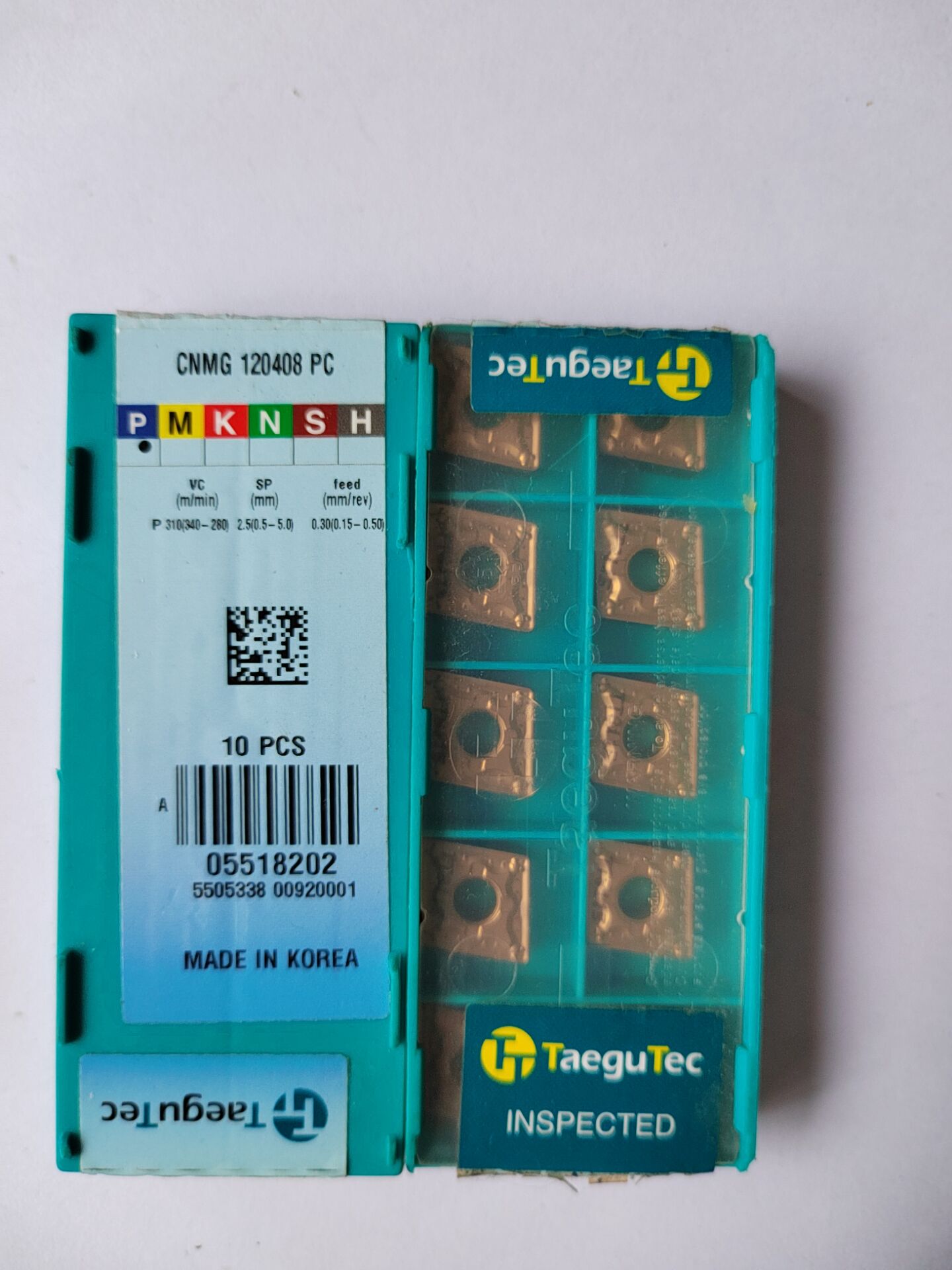 数控刀片 韩国特固克外圆刀CNMG120408PC TT8115 正品刀粒