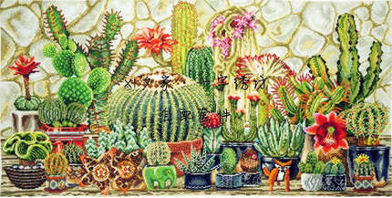 Marya 11.002.11 Cacti仙人掌 法国正品DMC十字绣自配套件