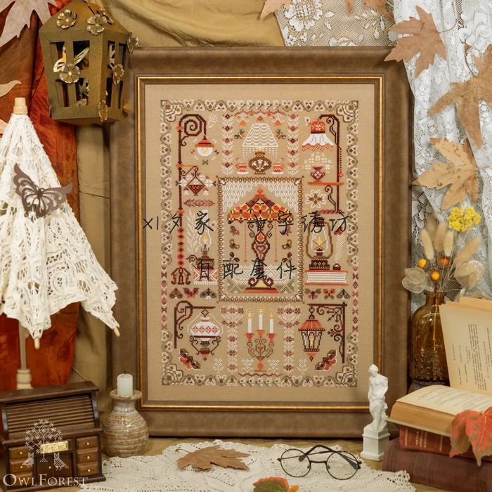 法国DMC欧美古董灯十字绣套件