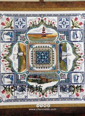 夕绣坊 原扫图打印 CD-Holland Springtime Mandala 荷兰曼荼罗