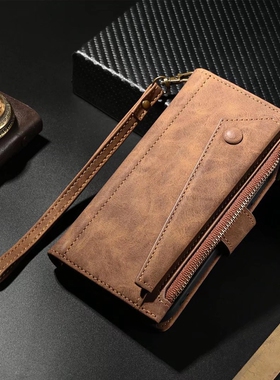 适用摩托罗拉edge S30 5G手机壳复古简约多功能XT2175-2皮套侧扣