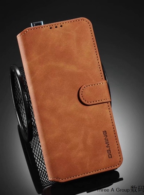 适用小米 POCO F2 PRO手机壳翻盖RedMi K30 Pro皮套硅胶简约复古