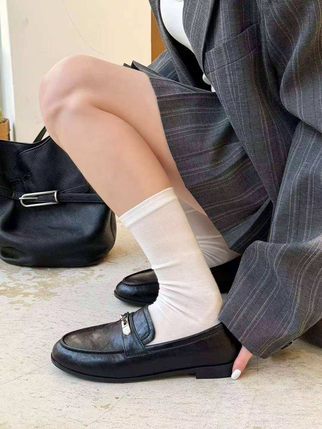 2026新款真皮英伦小皮鞋女韩浅口单鞋