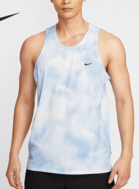 NIKE耐克男速干跑步背心夏季新款ADV开衩反光透气运动 HJ4147