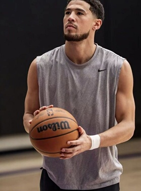 NIKE耐克DRI-FIT男子速干无袖25夏新款训练针织透气T恤背心DX0992