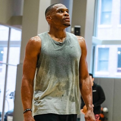 耐克男跑步训练透气运动背心