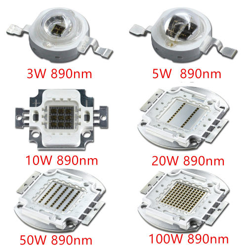 大功率led 3w-100W 890nm 885nm 895nm波段灯珠 安防补光 大芯片