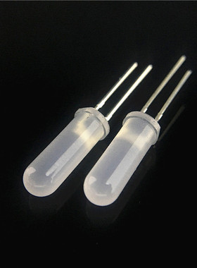 优质供应F5圆头雾状高胶体蓝色led灯珠 5mm长胶体兰灯高17.5mm