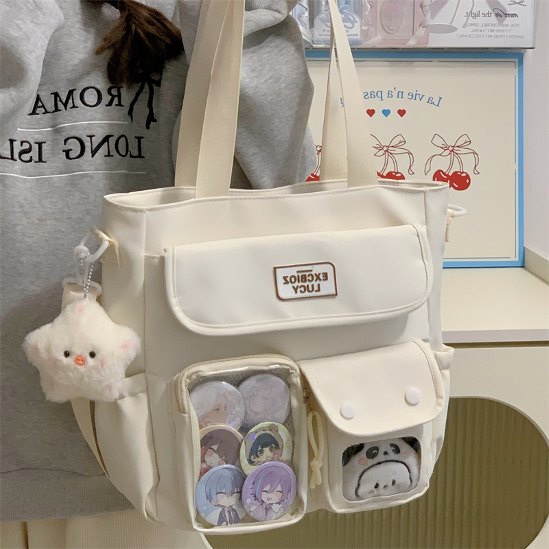 单肩包女大容量帆布斜挎包