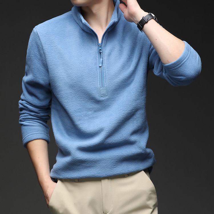秋冬季立领摇粒绒卫衣男士潮流