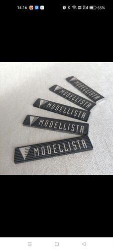 适用于蒙娜丽莎贴标阿尔法Alphard威尔法MODELLISTA前唇小标车贴